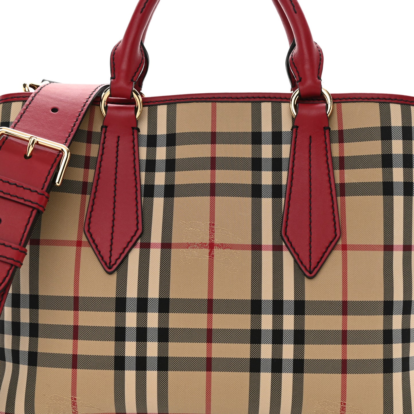 Horseferry Check Medium Ballingdon Tote Honey Parade Red