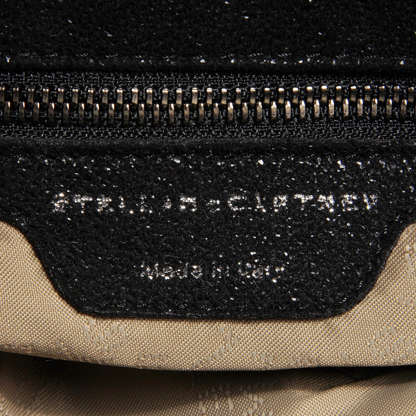 Faux Leather Shaggy Deer Falabella Big Tote Black