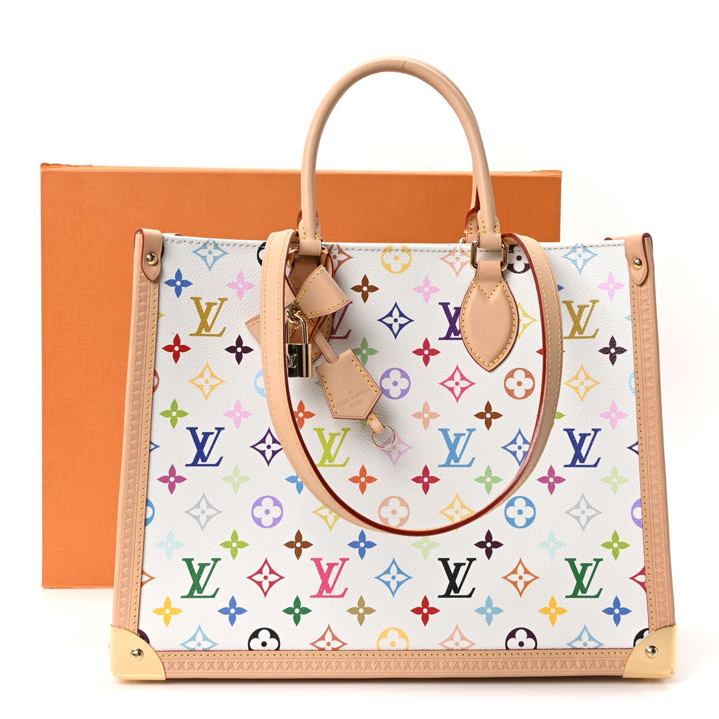 LV X TM Monogram Multicolor Onthego MM White