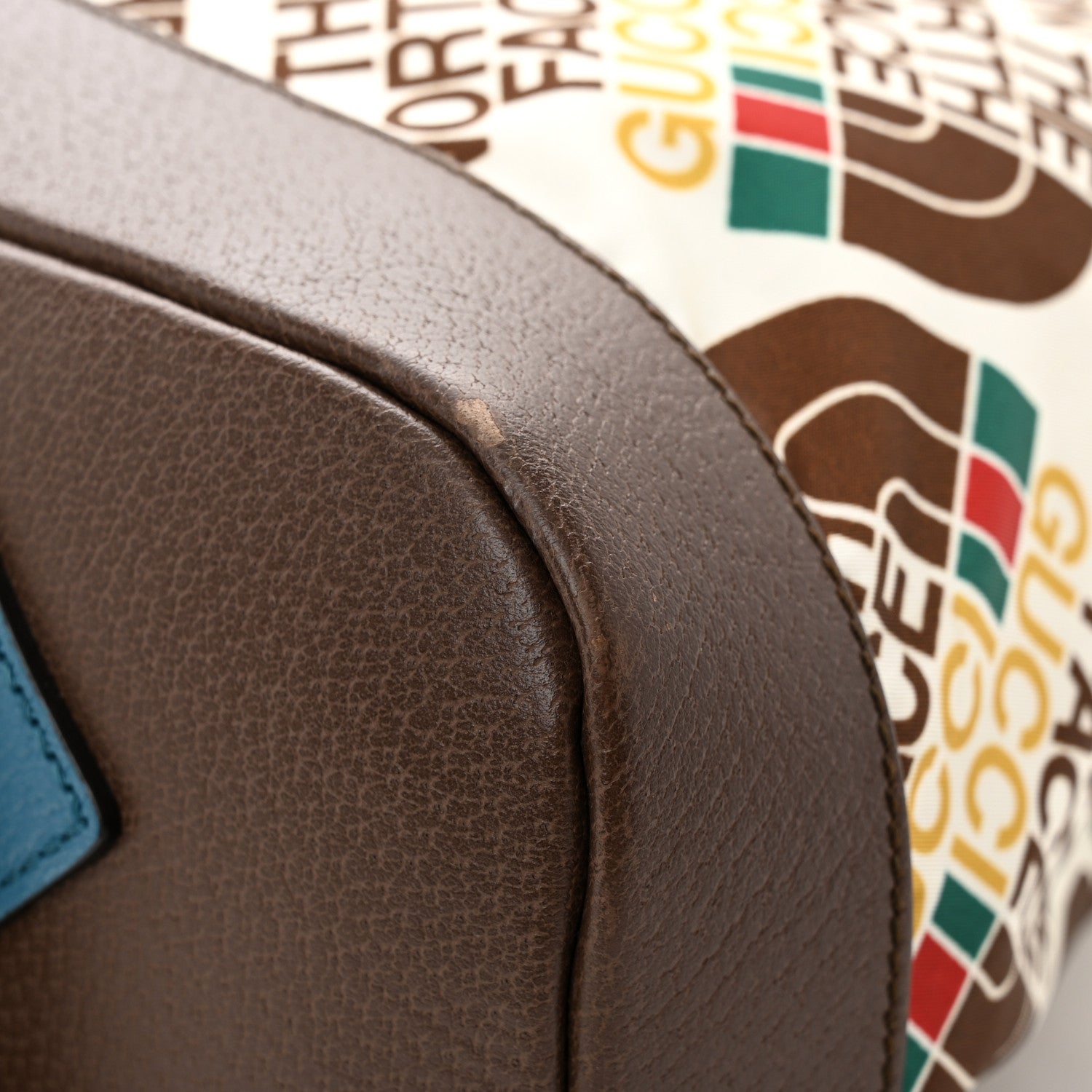 Gucci X THE NORTH FACE Econyl Nylon Medium Backpack Brown White 11 of 16