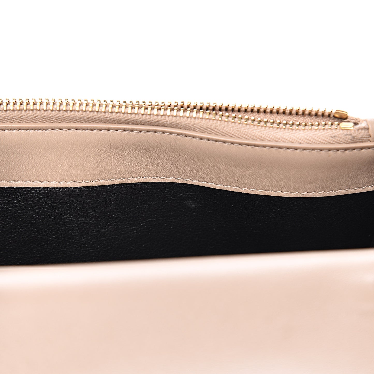 Smooth Calfskin Classic Monogram Kate Tassel Chain Wallet Nude Powder
