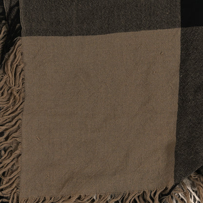 Burberry Merino Wool House Check Square Scarf Brown 4 of 4