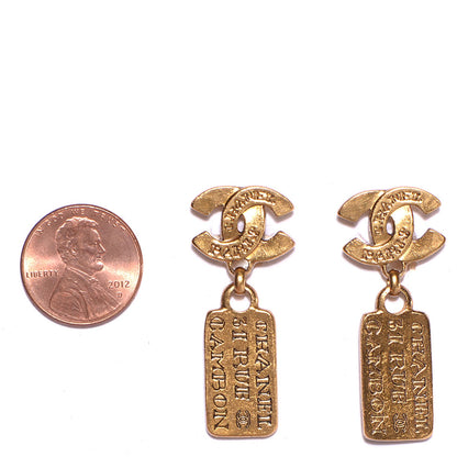 Chanel 31 Rue Cambon CC Clip On Earrings Gold 2 of 4
