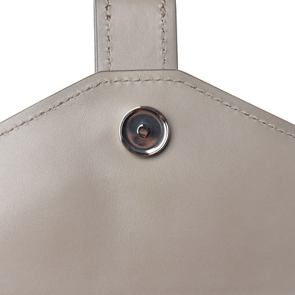 Chloe Shiny Goatskin Calfskin Aby Chain Shoulder Bag Motty Grey 9 of 9