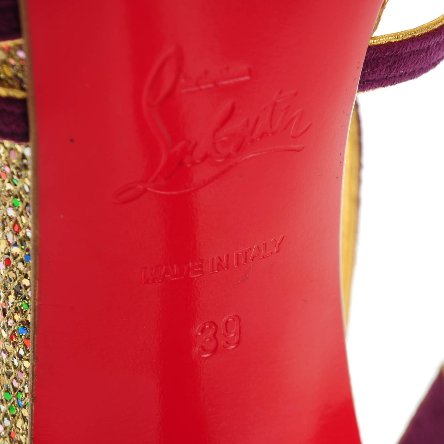 Suede Glitter 8 Mignons 120 Heels 39 Amethyst