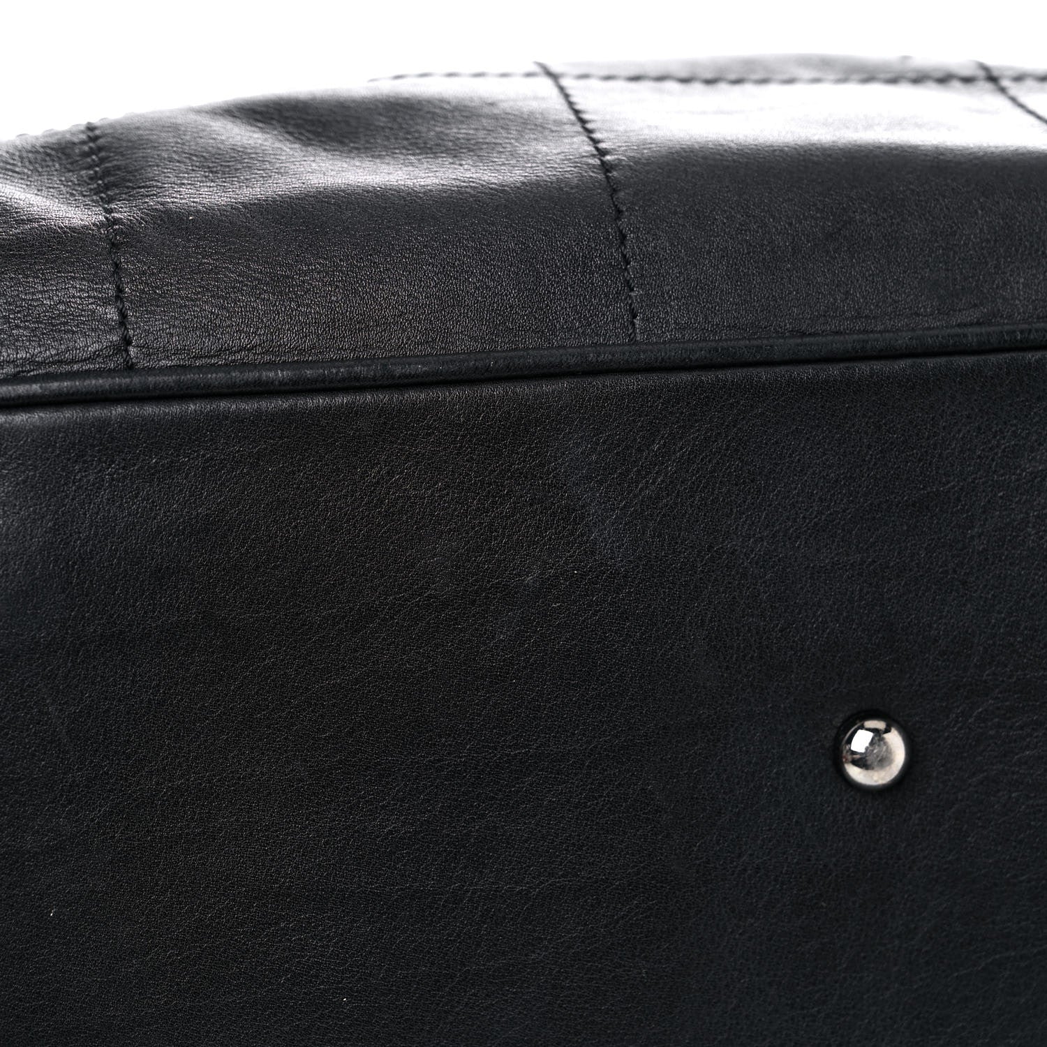 Chanel Lambskin Square Stitched Large Tote Black 14 of 22