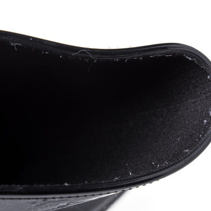 Louis Vuitton Rubber Embossed Monogram Drops Flat Half Boots 39 Black 9 of 13