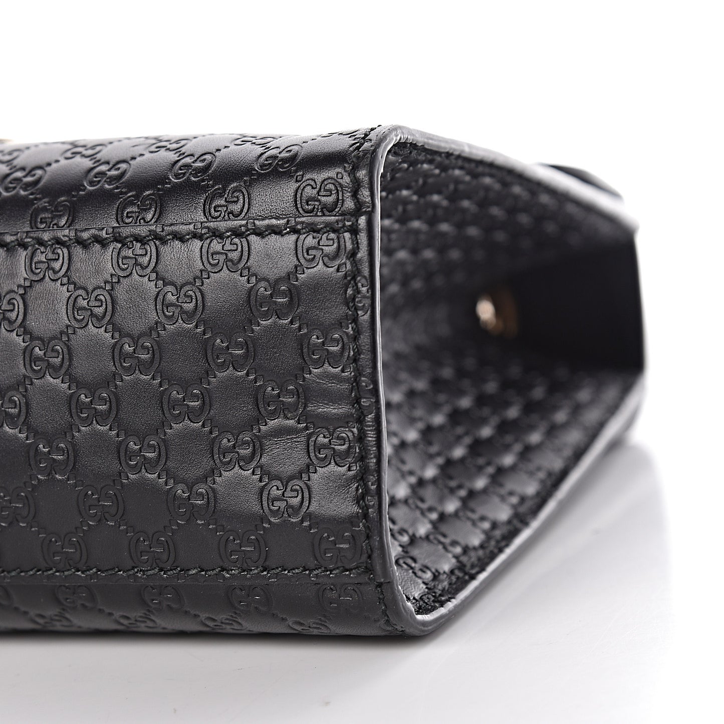 Microguccissima Medium Emily Chain Shoulder Bag Black