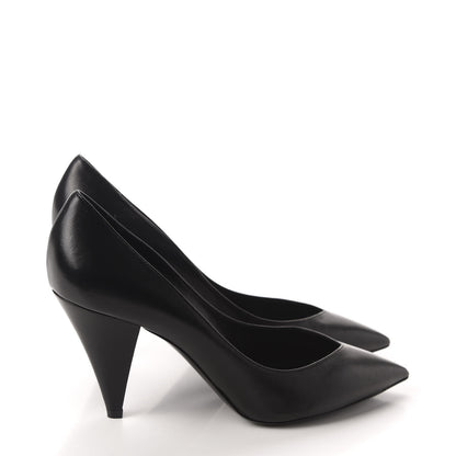 Saint Laurent Calfskin Era Pumps 39.5 Black 4 of 10