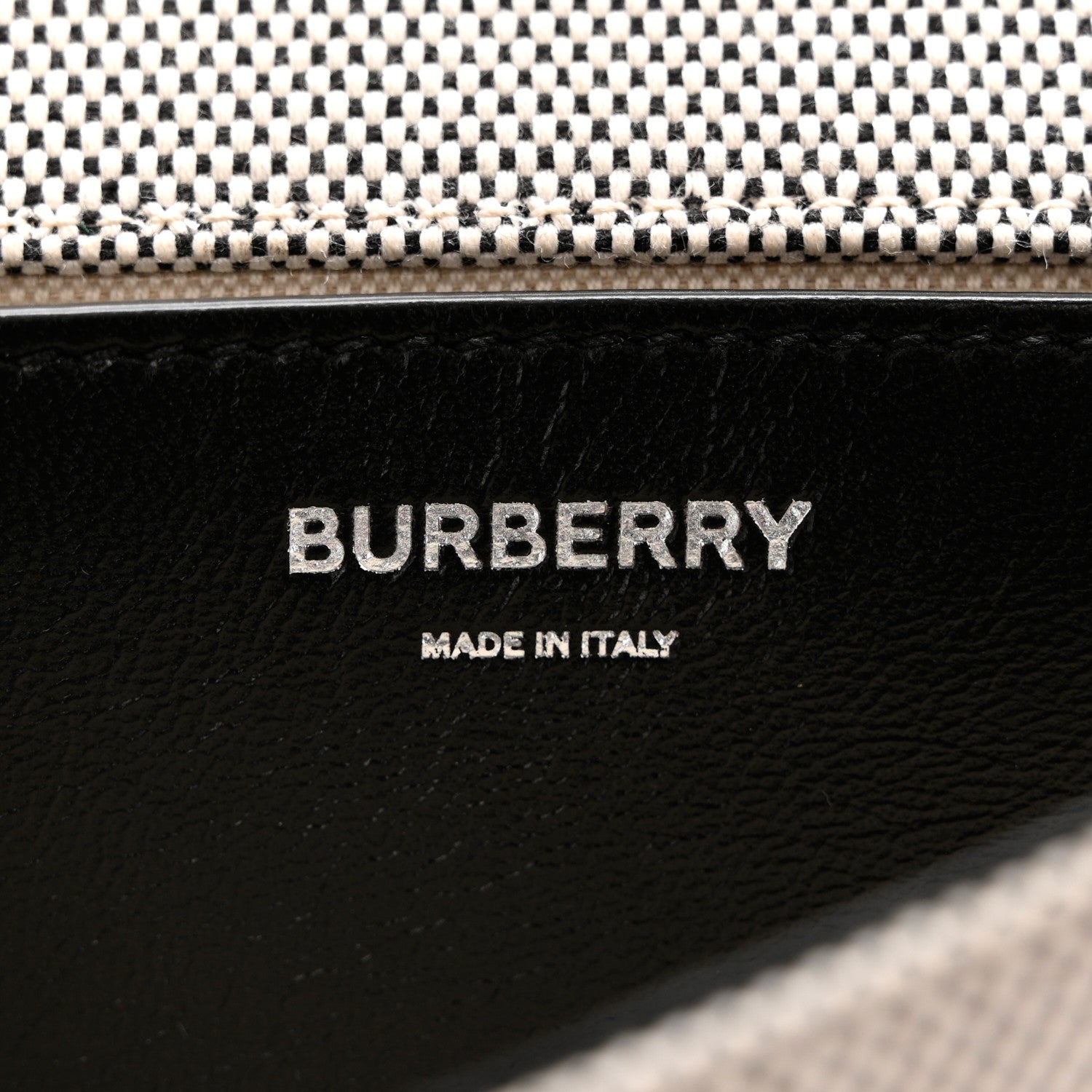 Burberry Lambskin Needle Punch Quilted Check Small Lola Bag White Black 6 of 10