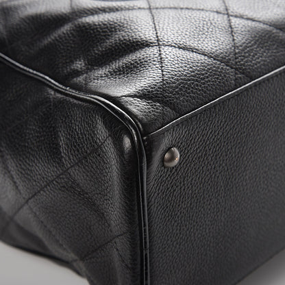 Chanel Caviar Patent Quilted Large Bowler Black 8 of 11