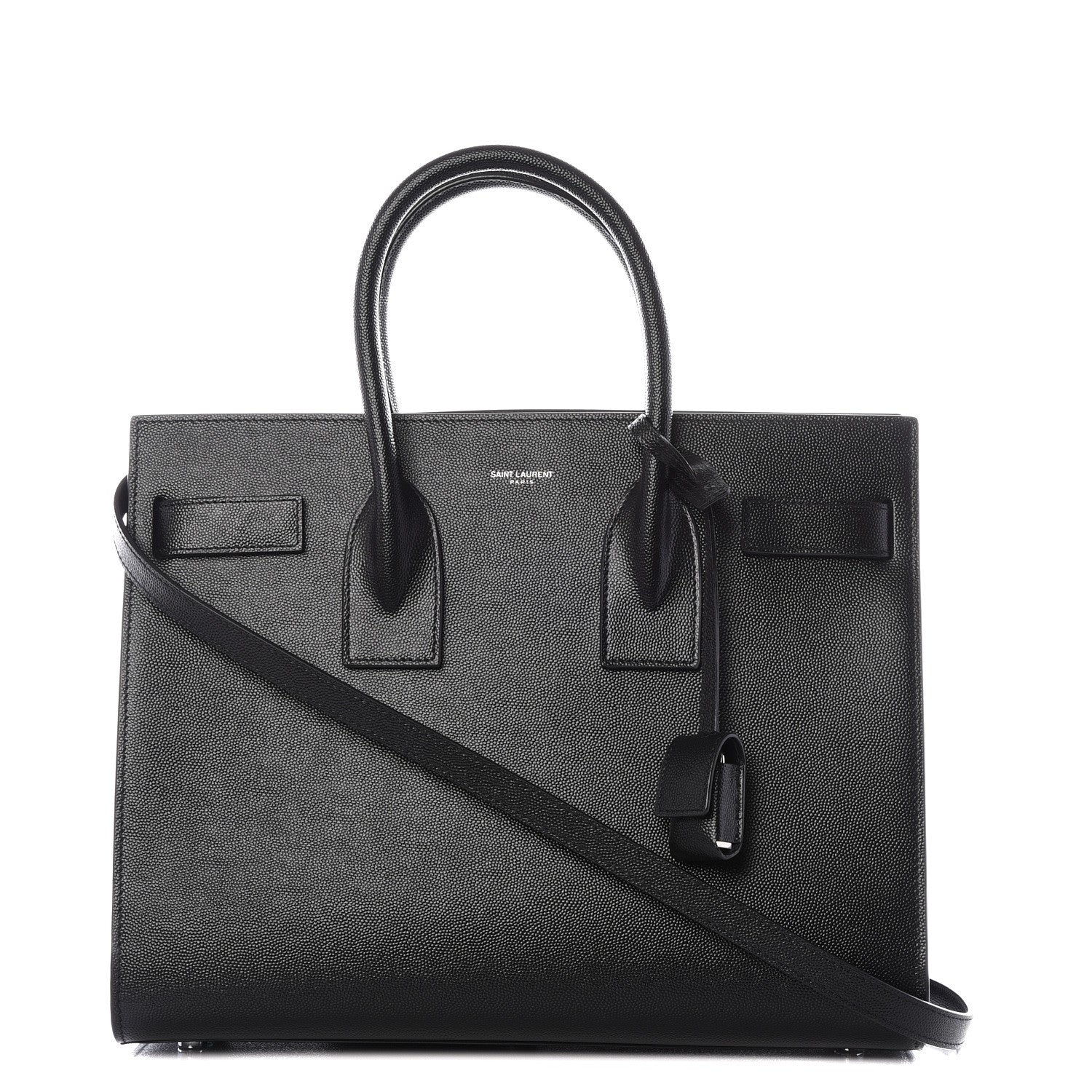 Saint Laurent Grain De Poudre Small Sac De Jour Black 1 of 12