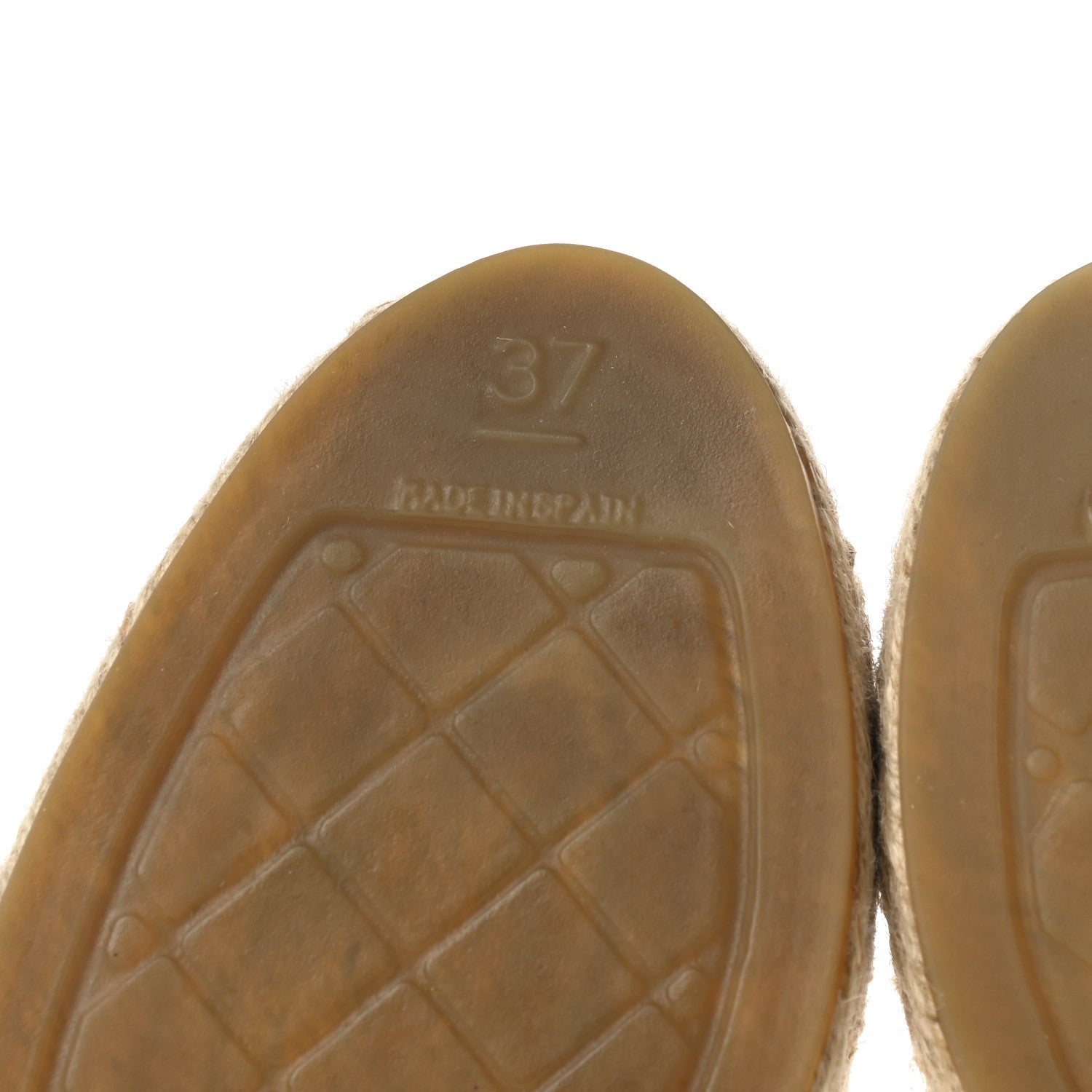 Chanel Laminated Lambskin Grosgrain CC Espadrilles 37 Gold Black 6 of 10