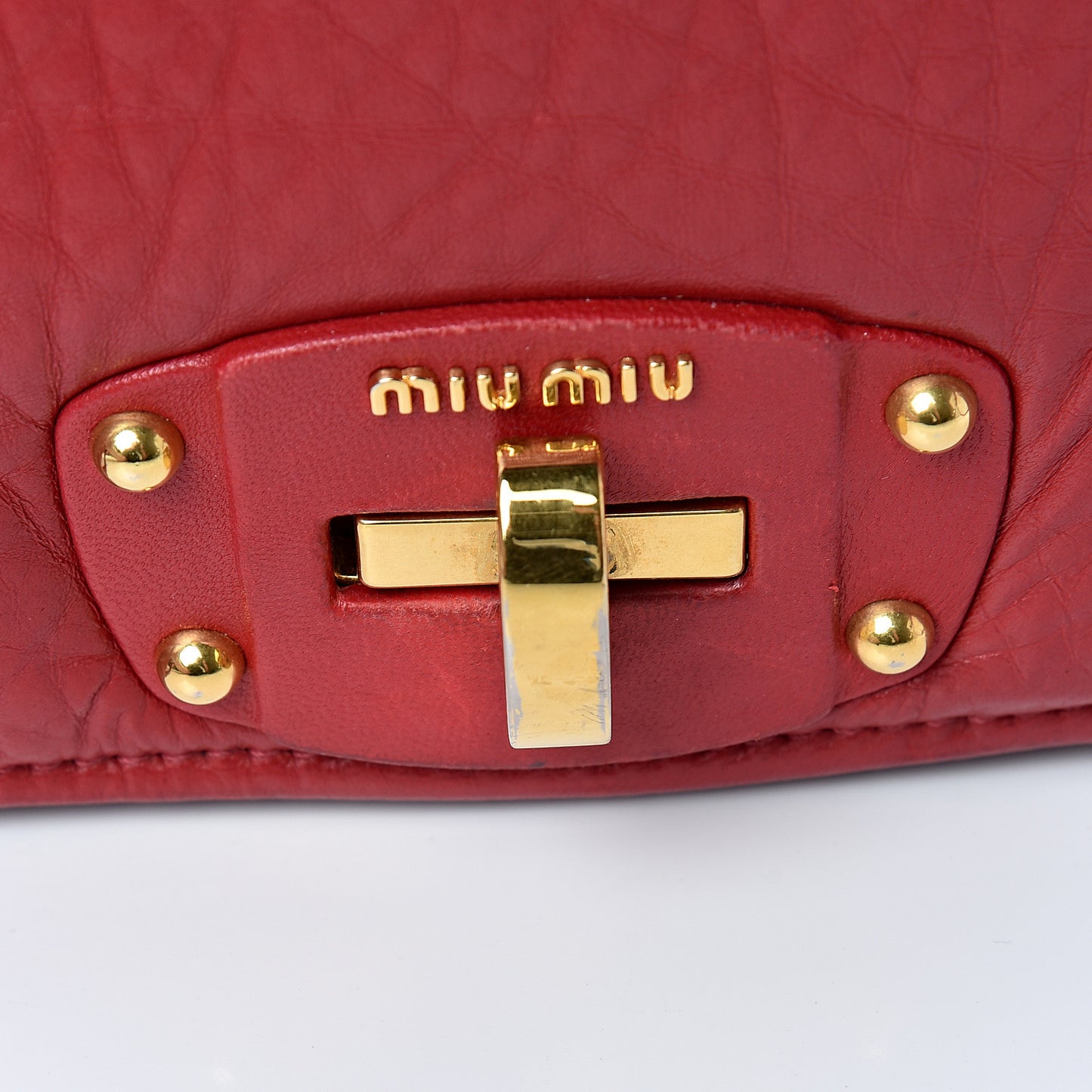 Nappa Padded Shoulder Bag Rubino