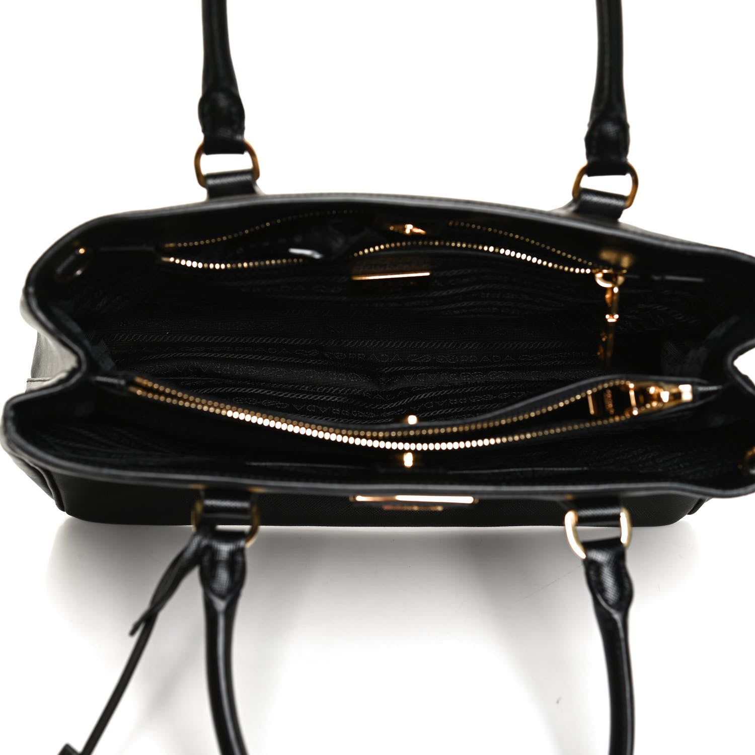 Prada Saffiano Lux Medium Tote Black 5 of 14