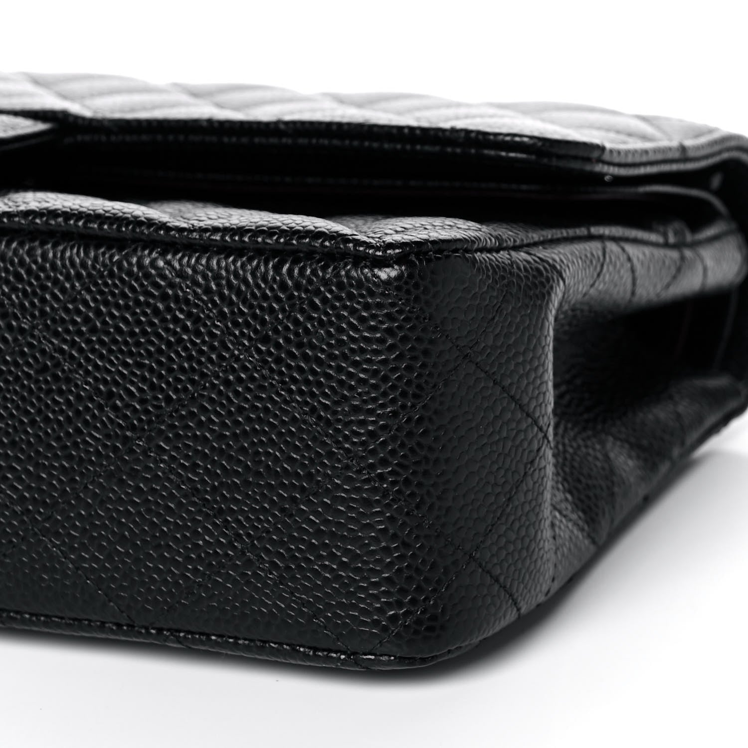 Chanel Caviar Quilted Medium Double Flap Black 10 of 12