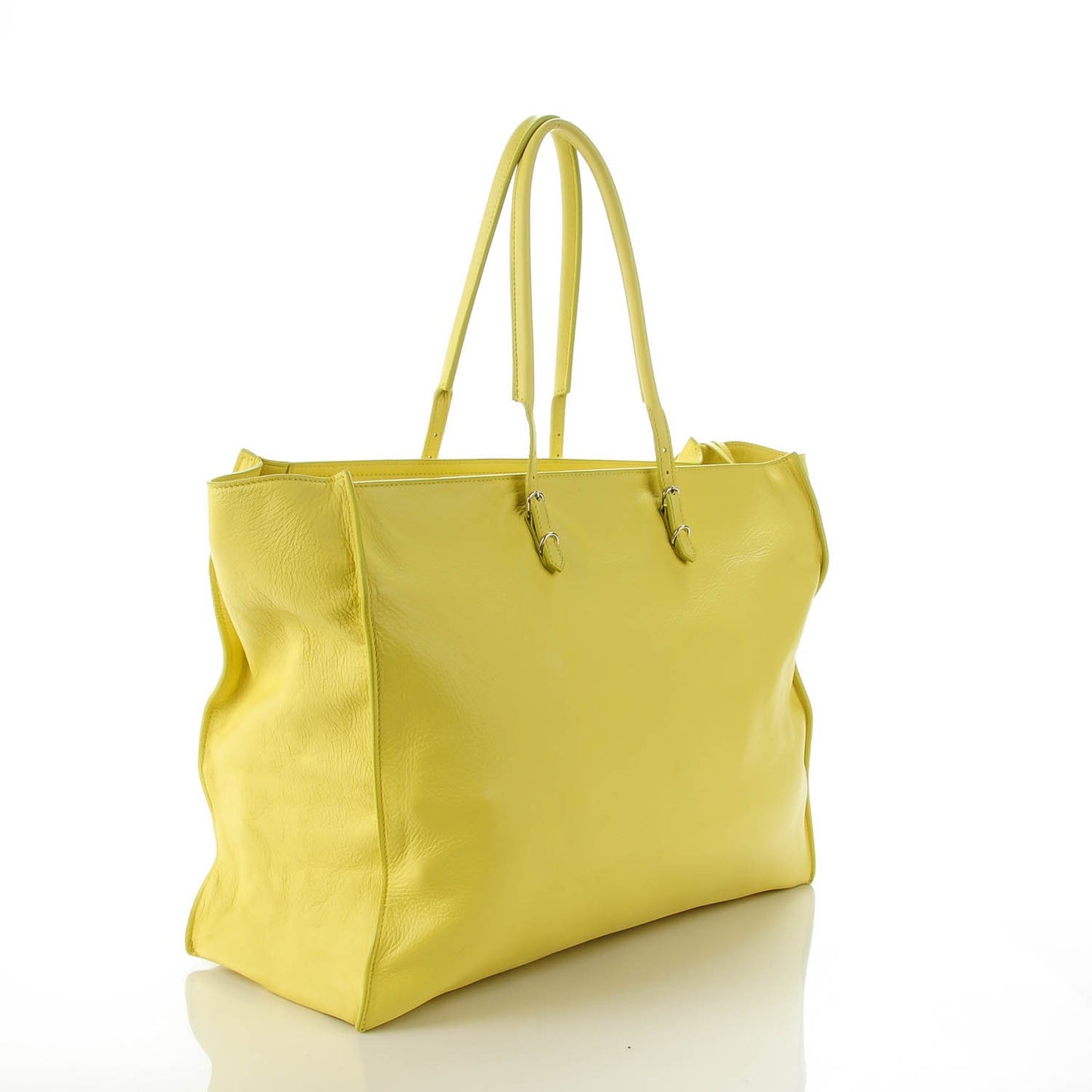 Veau Papier A4 Tote Jaune Poussin