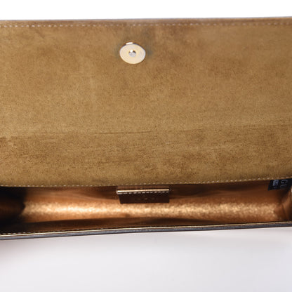 Gucci Patent Romy Clutch Gold 6 of 8