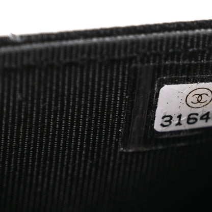Chanel Lambskin Quilted Flap Card Holder Wallet Black 7 of 8
