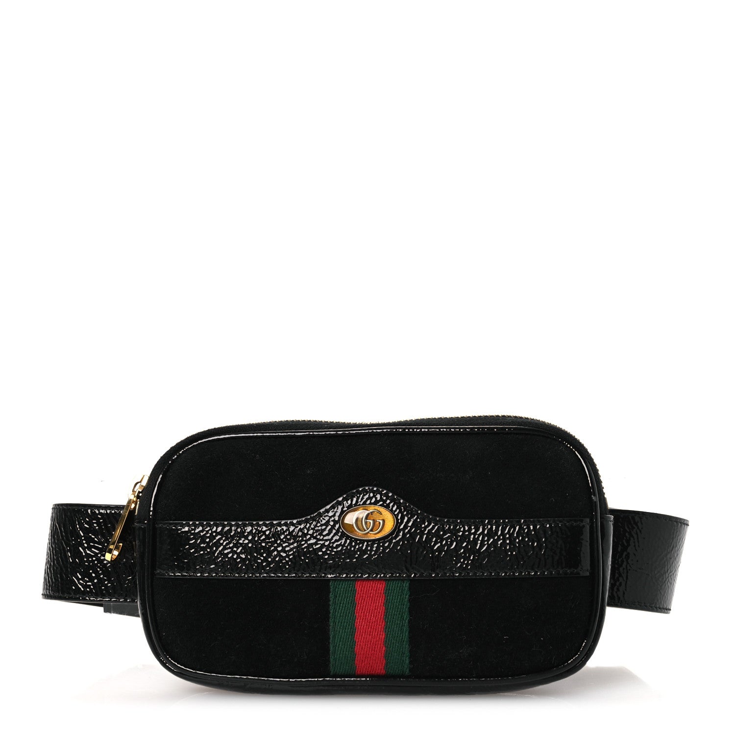 Gucci Suede Patent Ophidia Belted iPhone Case 85 34 Black 1 of 12