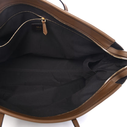 Fendi Pequin Vitello Medium Roll Tote Tobacco Foresta 4 of 4