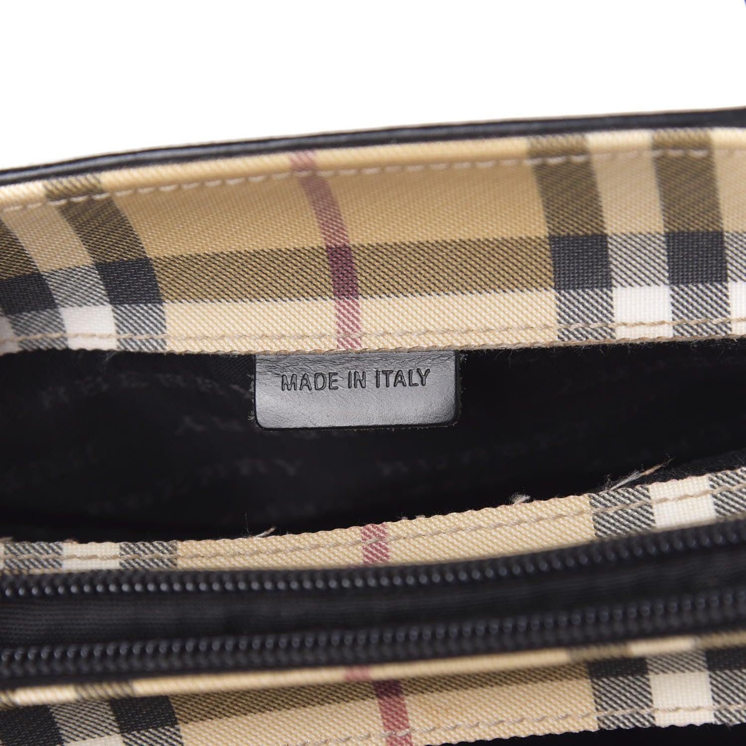 Burberry House Check Small Tote Black 9 of 11