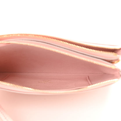 Louis Vuitton Empreinte Monogram Double Zip Pochette Rose 5 of 10