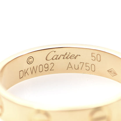 Cartier 18K Yellow Gold 3.5mm LOVE Wedding Band Ring 50 5.25 4 of 4