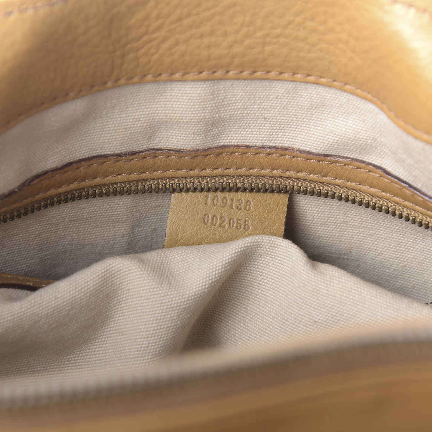 Calfskin Bamboo Handle Tote Tan