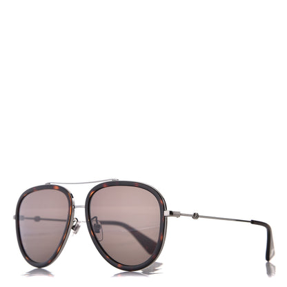 Gucci Aviator Sunglasses GG0062S Tortoise 9 of 16