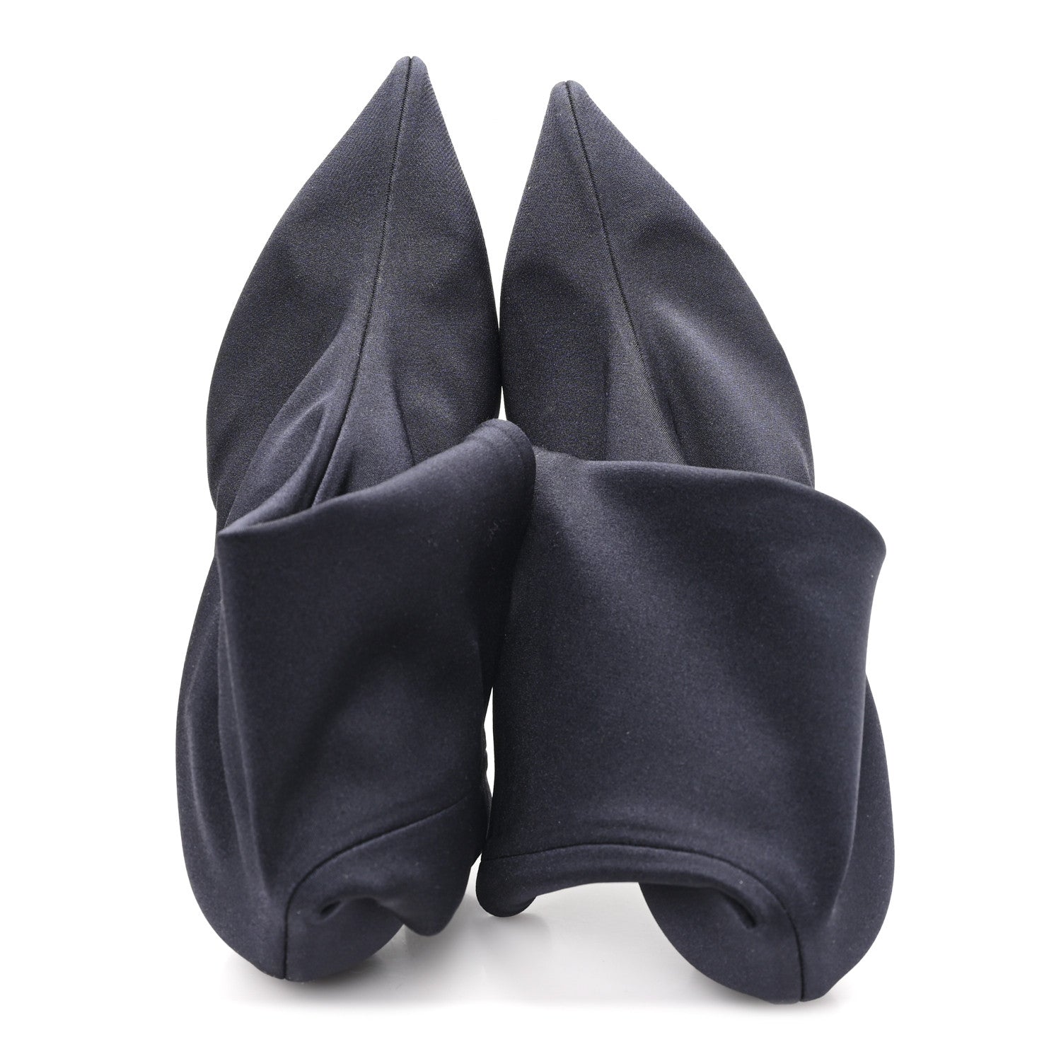 Balenciaga Jersey Crepe Pointed Toe Knife Booties 40 Black 2 of 8