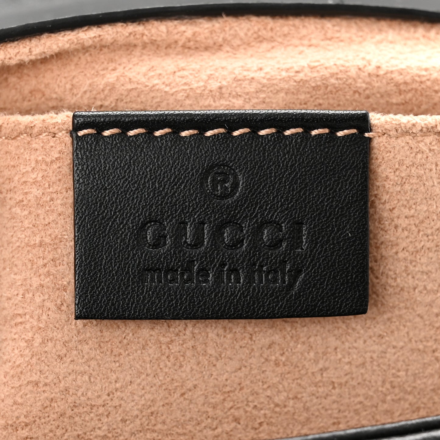Calfskin Matelasse Mini GG Marmont Shoulder Bag Black