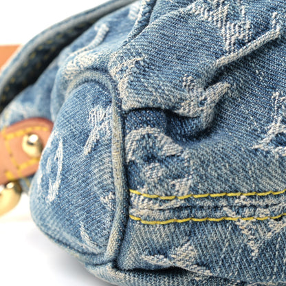 Louis Vuitton Monogram Denim Mini Pleaty Blue 5 of 10