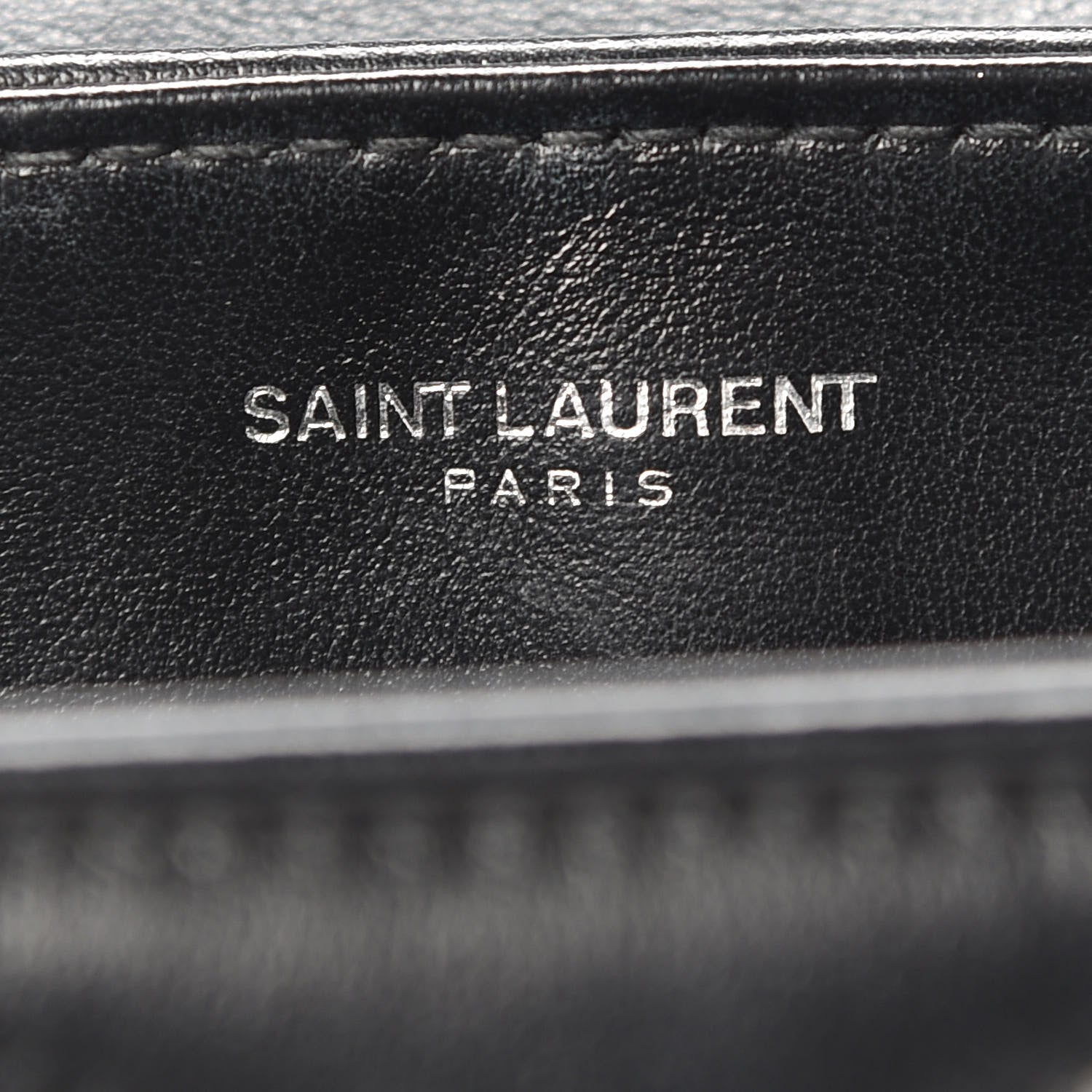 Saint Laurent Calfskin Y Quilted Monogram Toy Loulou Crossbody Bag Black 6 of 10