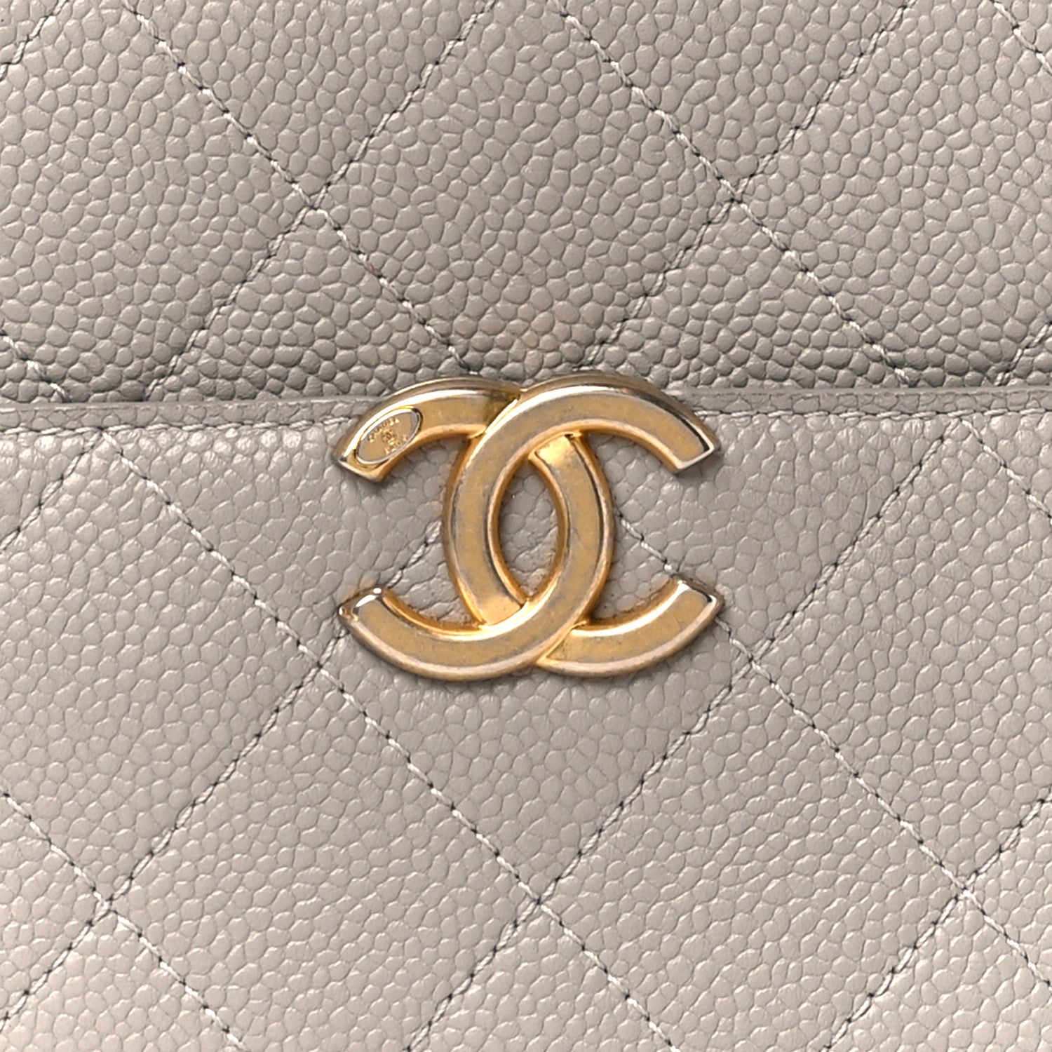 Chanel Caviar Quilted Small Camera Case Grey 9 of 13