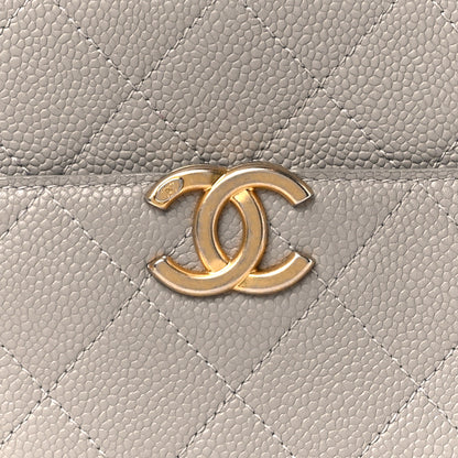 Chanel Caviar Quilted Small Camera Case Grey 9 of 13