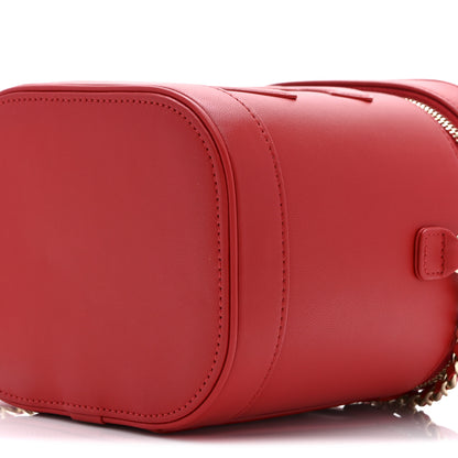 Chanel Lambskin Timeless Vanity Cosmetic Case Red 10 of 10