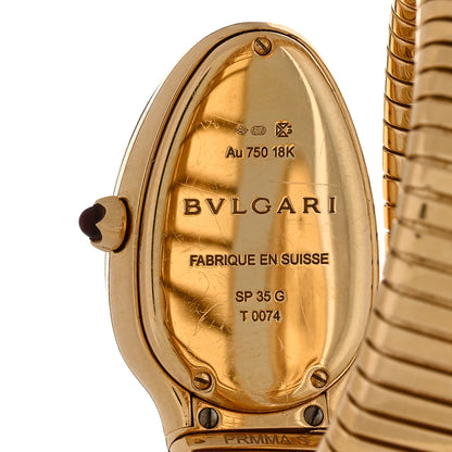 Bulgari 18K Rose Gold Diamond Bezel 35mm Serpenti Tubogas Quartz Watch 4 of 5