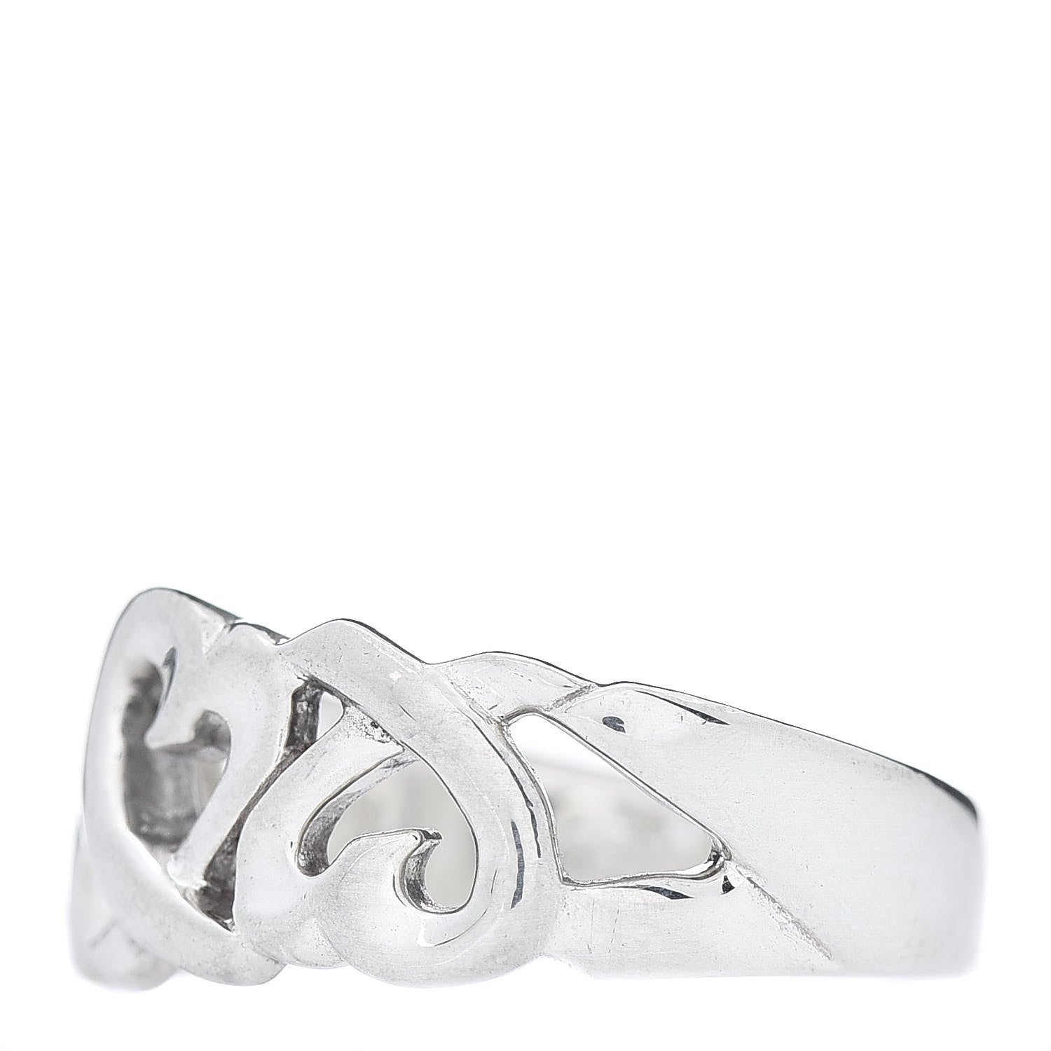 Tiffany Sterling Silver Paloma Picasso Loving Hearts Ring 53 6.25 3 of 8
