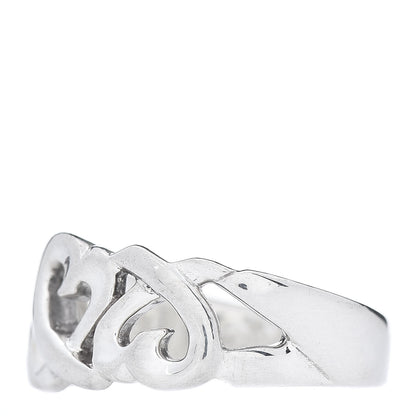 Tiffany Sterling Silver Paloma Picasso Loving Hearts Ring 53 6.25 3 of 8