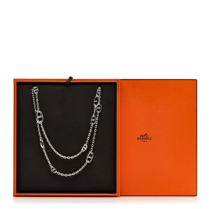 Hermes Sterling Silver Farandole Necklace 160 6 of 6