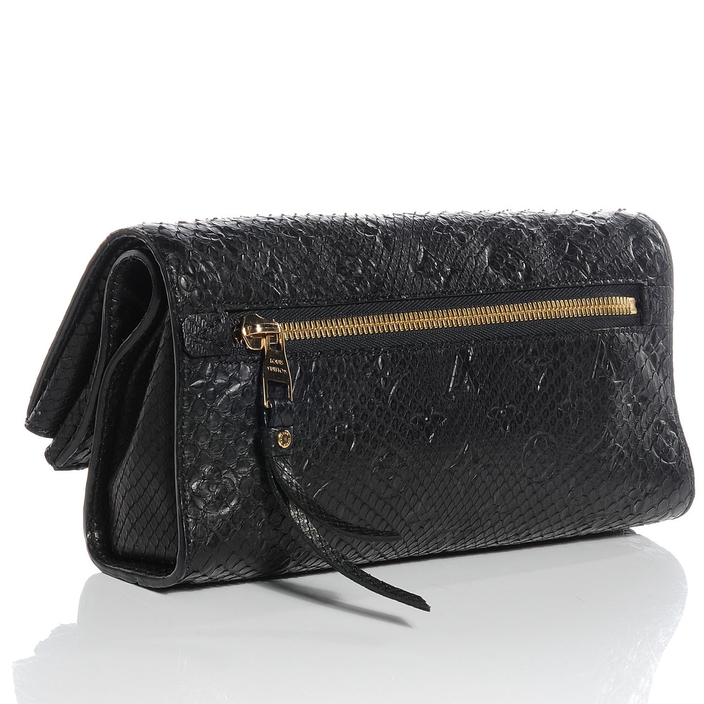 Python Petillante Clutch Black