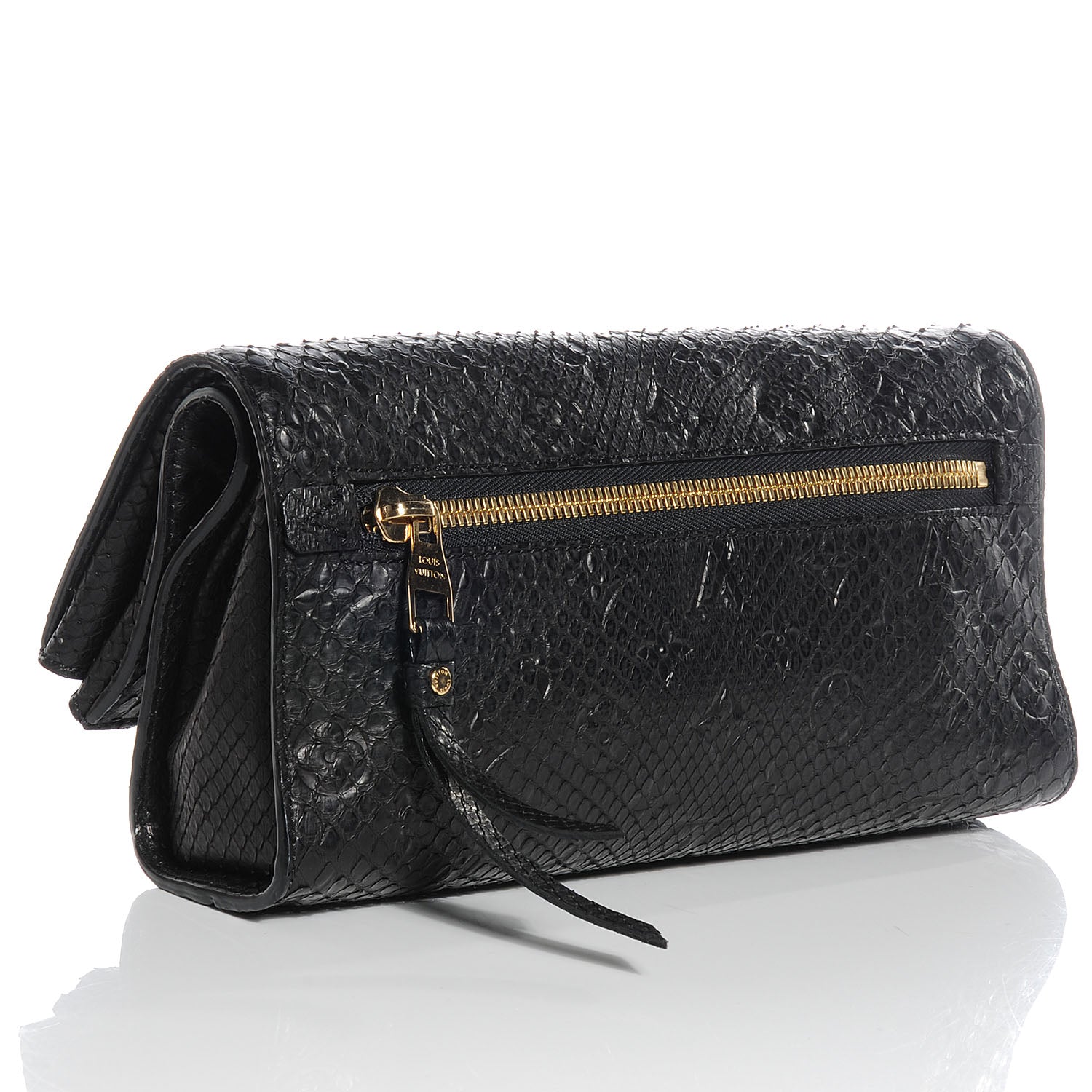 Louis Vuitton Python Petillante Clutch Black 3 of 8