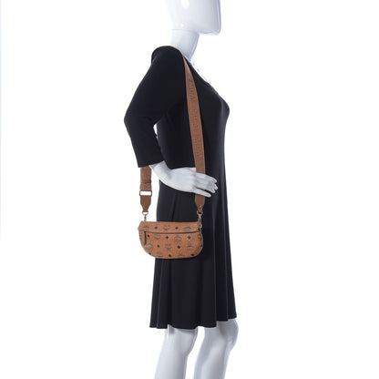 MCM Visetos Small Crossbody Belt Bag Cognac 3 of 27