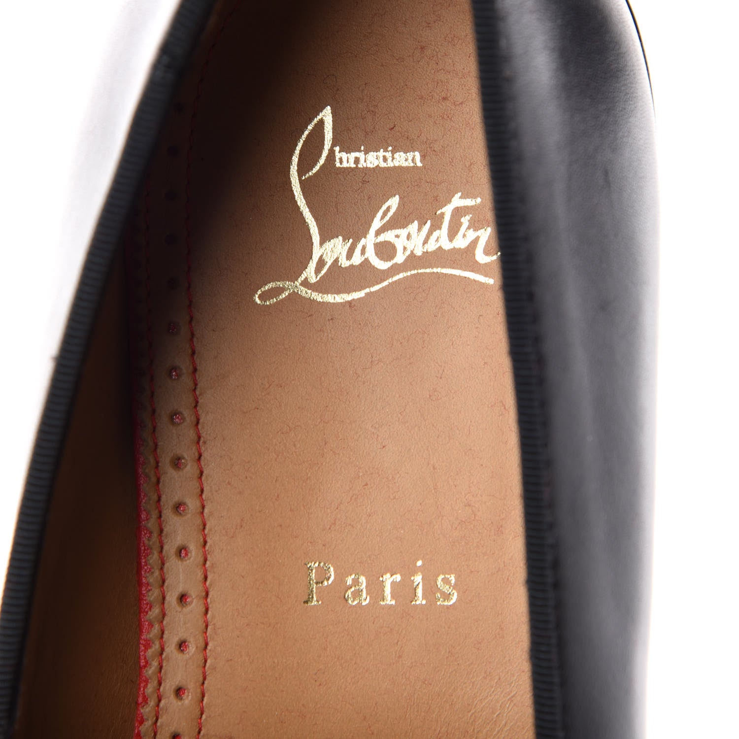 Christian Louboutin Calfskin Mens Luglion Flats 41 Black 7 of 9