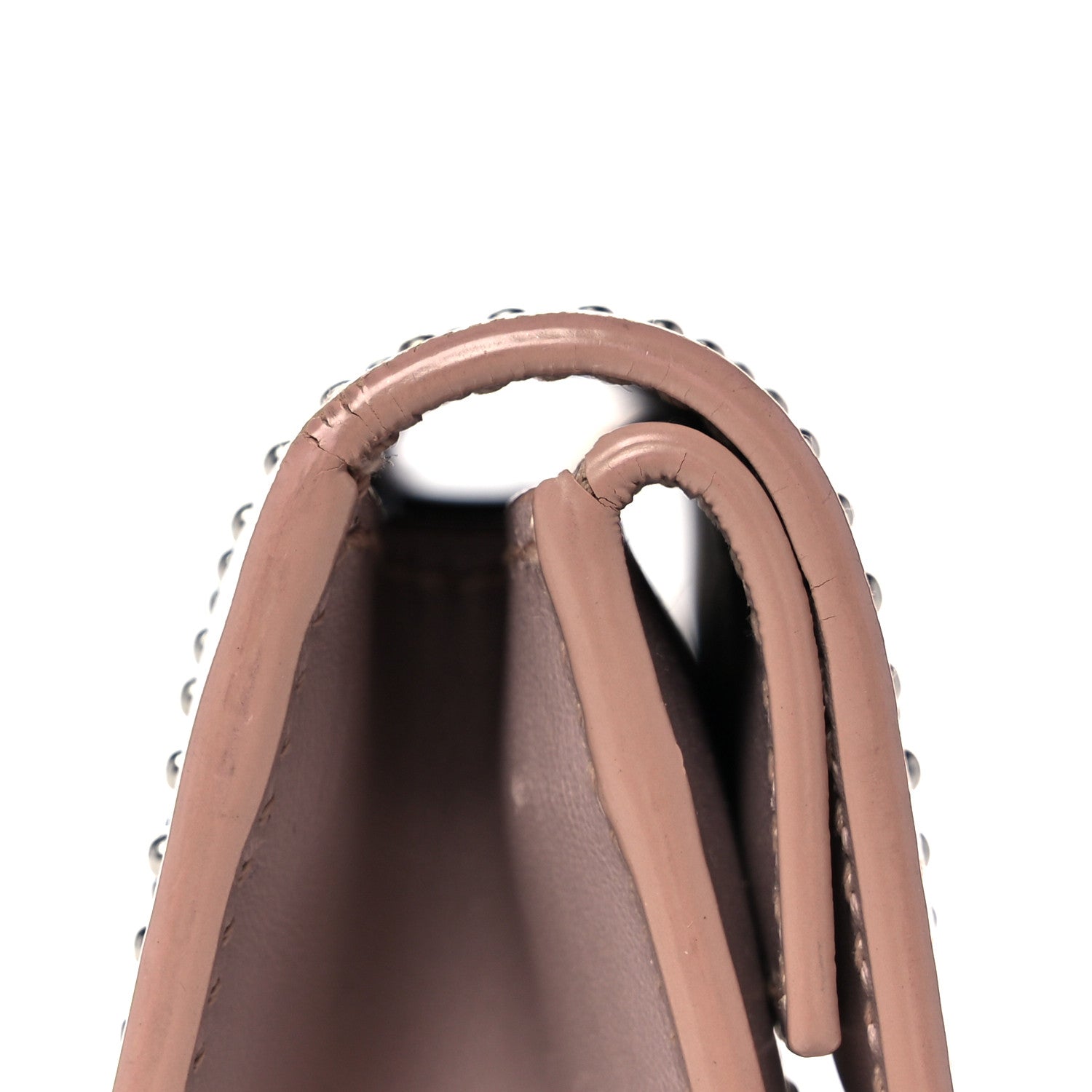 Alaia Calfskin Arabesque Studded Clutch Sable 17 of 18