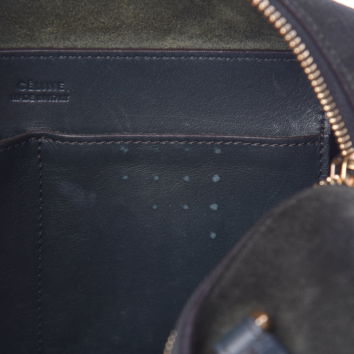 Celine Suede Small Soft Cube Satchel Forest 8 of 14