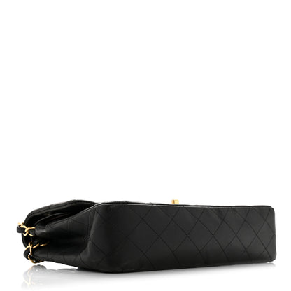 Chanel Lambskin Quilted Medium Double Flap Black 4 of 15