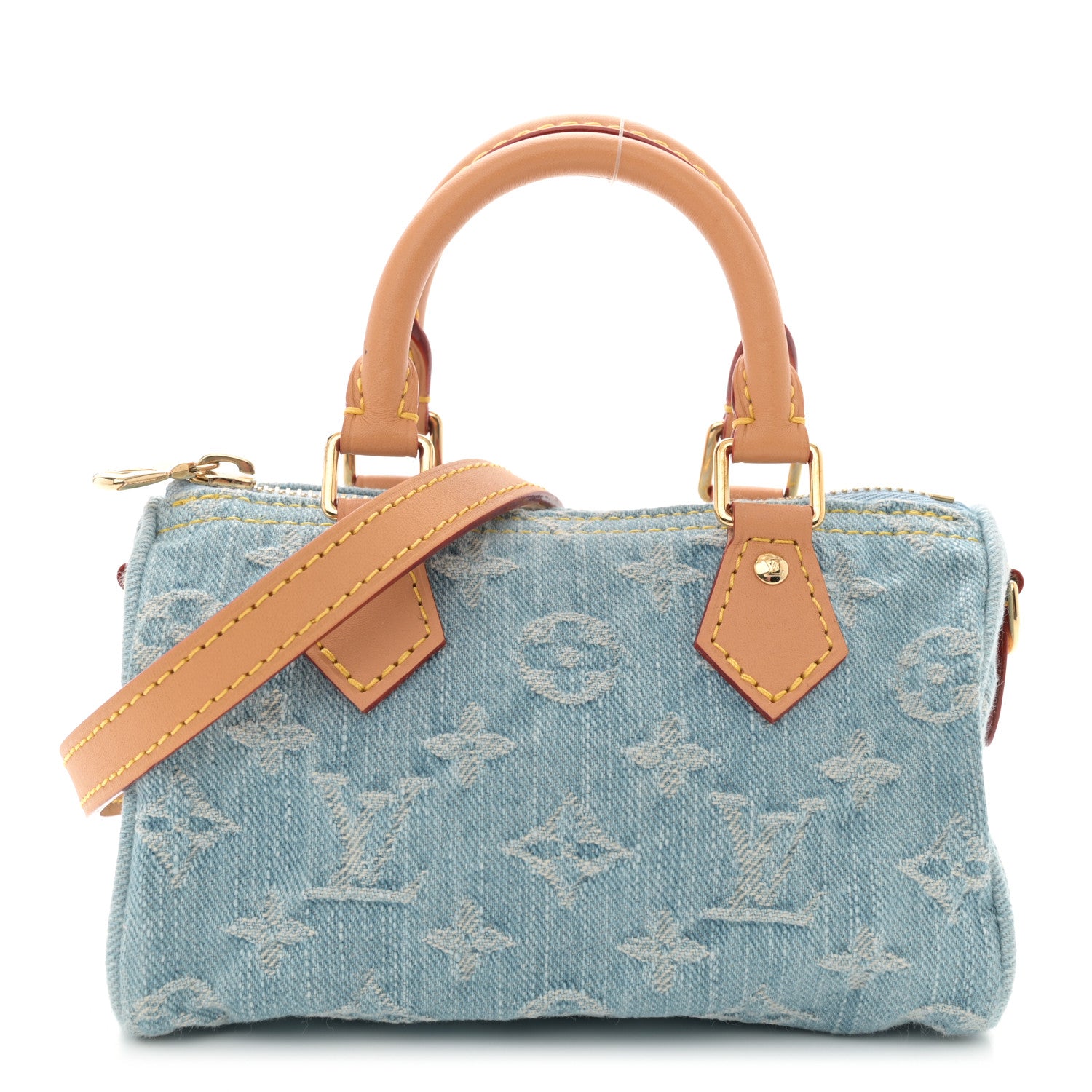 Louis Vuitton Monogram Denim Nano Speedy Sky Blue 1 of 9
