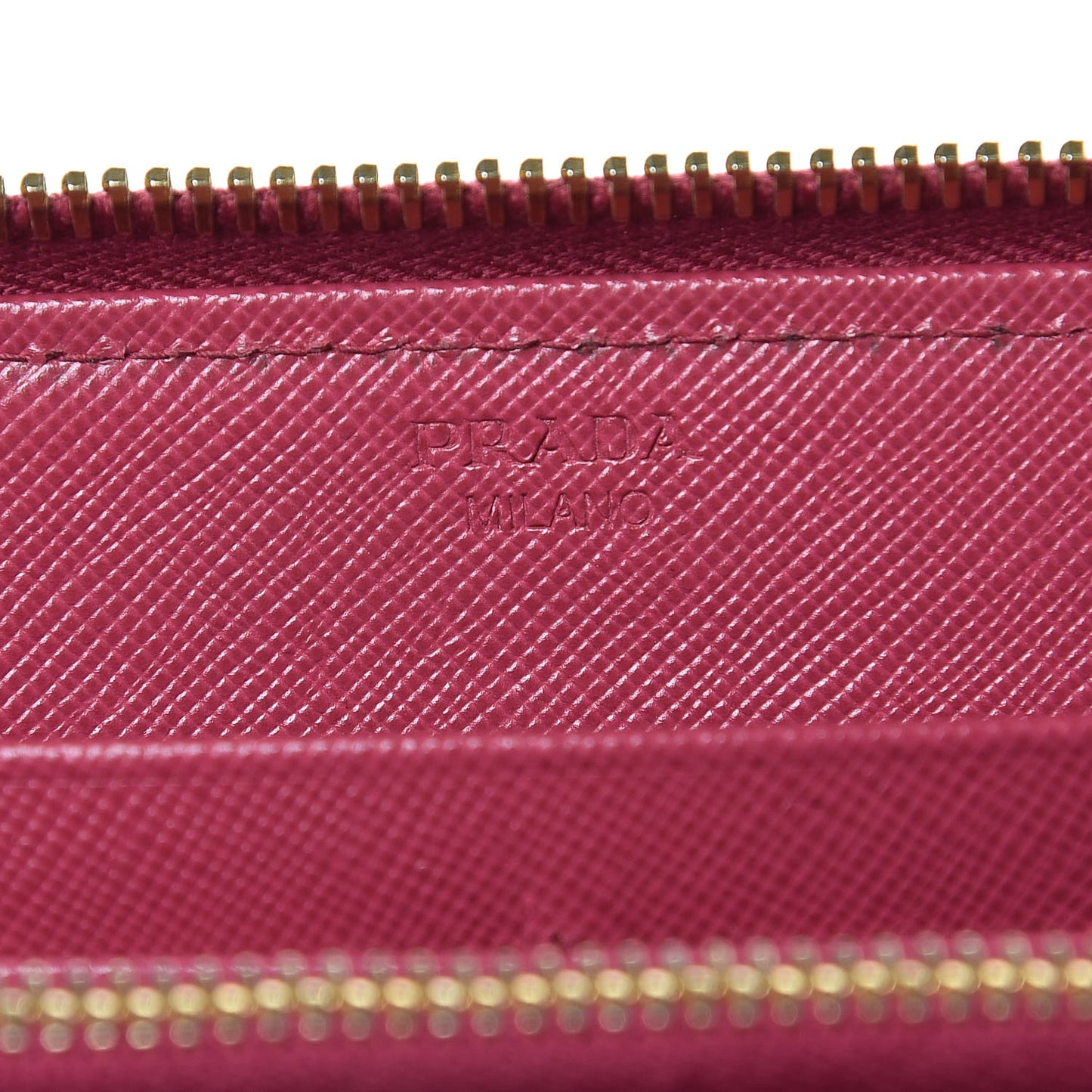 Saffiano Colour Zip Around Wallet Peonia